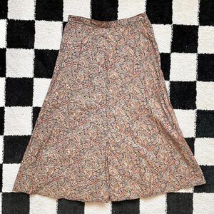 Vintage 80s Paisley Skirt One Of A Kind